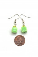 Tiny Ceramic Cube Earrings